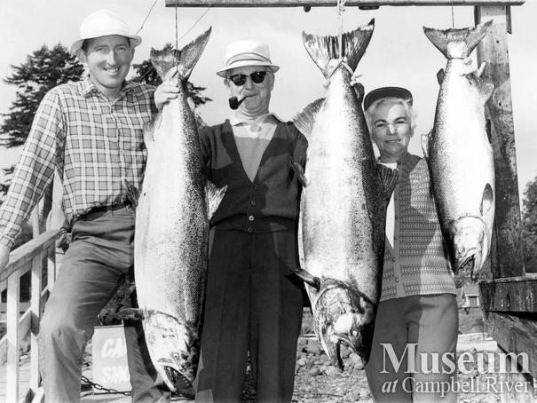 Mr. and Mrs. Ross Cunningham with their catch