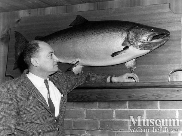 Corkey Corbett with mounted fish