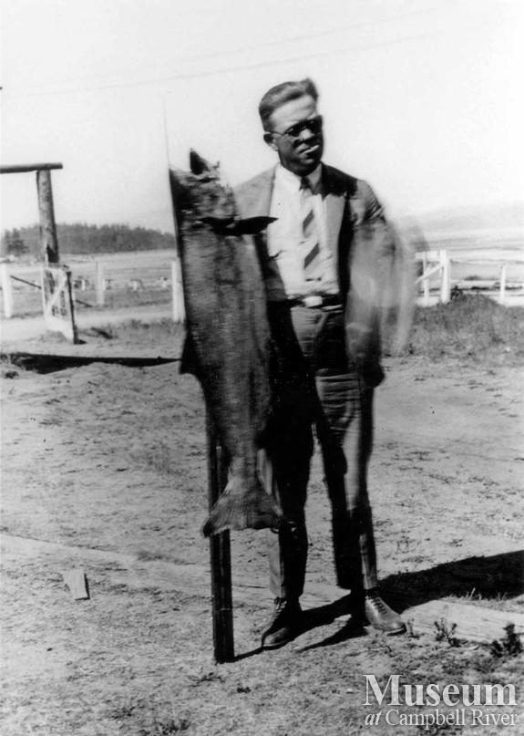 Unknown angler with fish