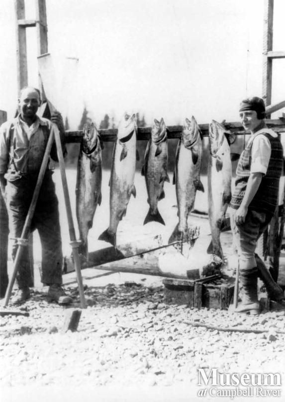 Beth Coleman with her catch