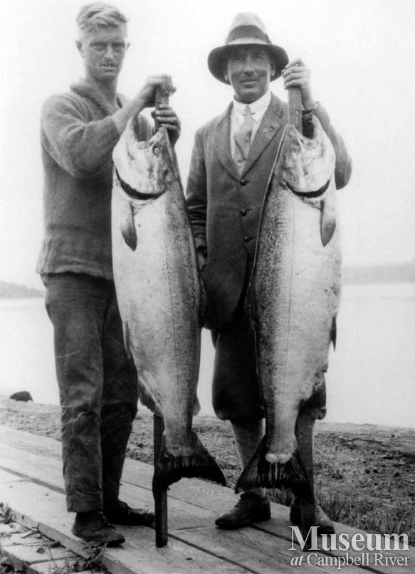 Major C. Le Goldney with catch