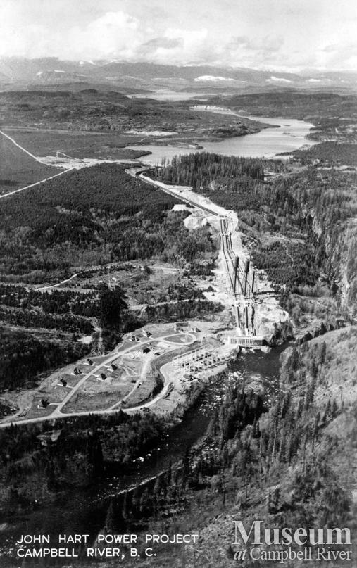 View of the John Hart Power Project, Campbell River
