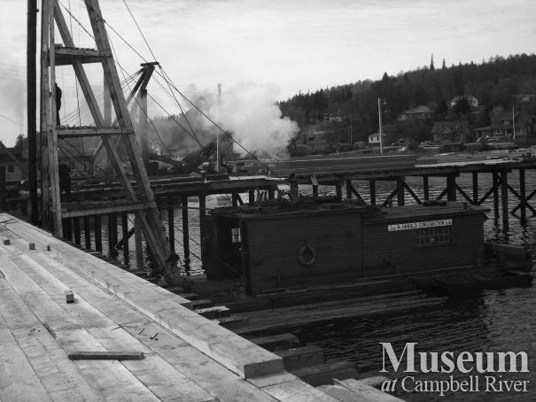 Construction at Campbell River's government wharf