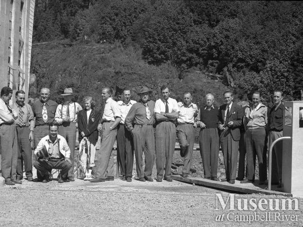 Tour group at John Hart Generating Station