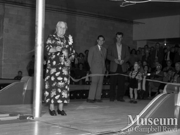 Official opening of the T Bowling Alley, Campbell River