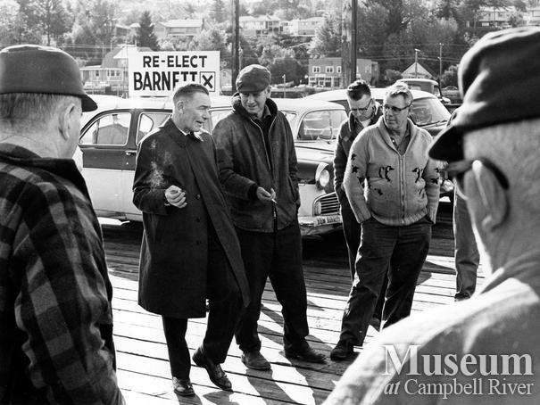 MP Tom Barnett campaigning in Campbell River