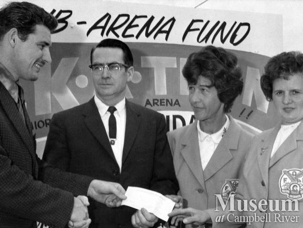 Eagles Lodge donates to the Arena Fund
