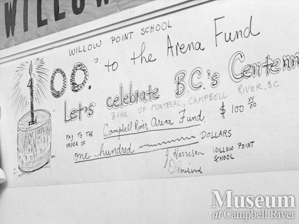 Willow Point Elementary donates to Arena Fund